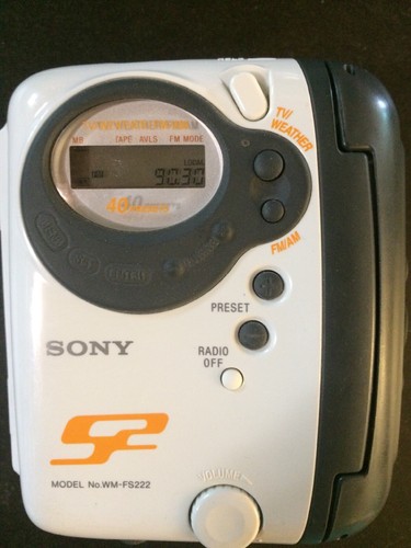 Tested Vintage Sony S2 Sports AM FM Cassette Player Walkman + Bonus Mix Tape