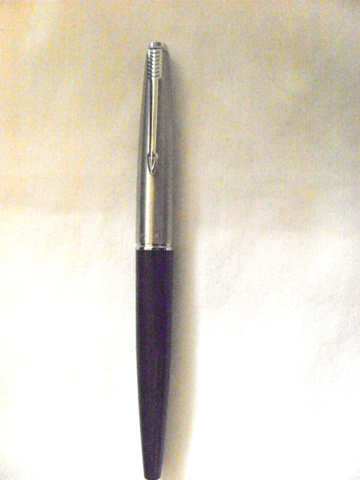 PARKER Classic 45 Vintage Fountain Pen ~ Black w/Silver