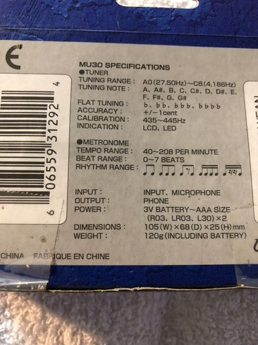 IBANEZ TUNER METRONOME MU30 NEW