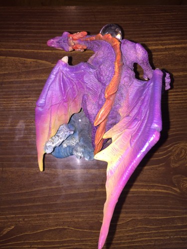Summit Collection Purple Dragon with Crystal Ball Figurine ©?99