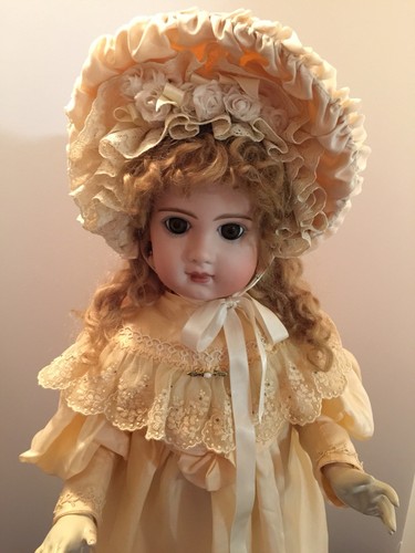 ANTIQUE REPRODUCTION BISQUE HEAD ARTIST DOLL-26 INCHES OF BEAUTY!!
