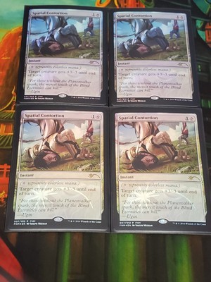 4x Spatial Contortion Magic The Gathering FNM Promo NM