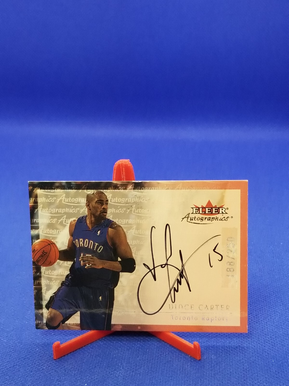 売れ筋介護用品も！ Vince Carter FLEER レアパッチ&AUTO 50枚限定