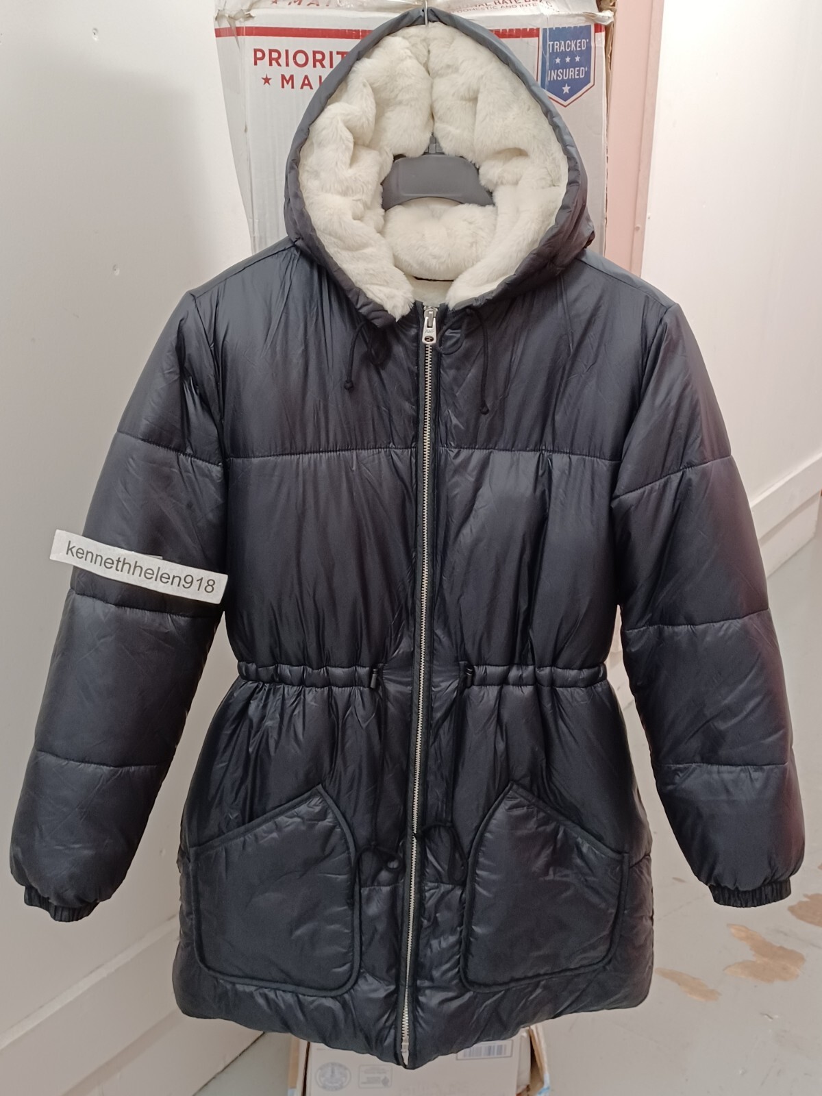 ABERCROMBIE & FITCH A&F AIR CLOUD PUFFER PARKA JACKET COAT