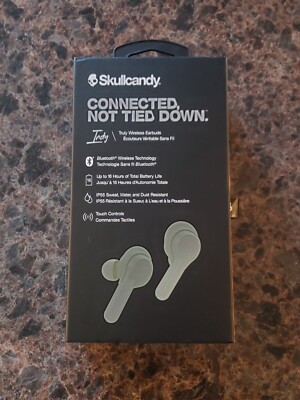 Skullcandy Indy Wireless Earbuds Fresh Mint with Charging Case and Cable