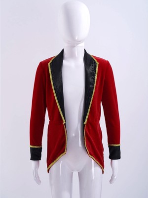 Kids Boy Girls Ringmaster Costume Showman Circus Fancy Dress Halloween Outfits