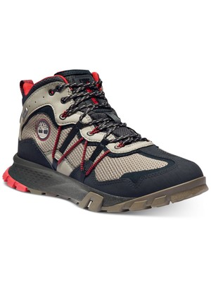 

TIMBERLAND Мужские серые походные ботинки смешанной техники с язычком Garrison с круглым носком, Серый, TB0A2DQ4110