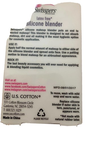 Silicone Blender For Flawless Blending Of Liquid Cosmetics. Latex Free