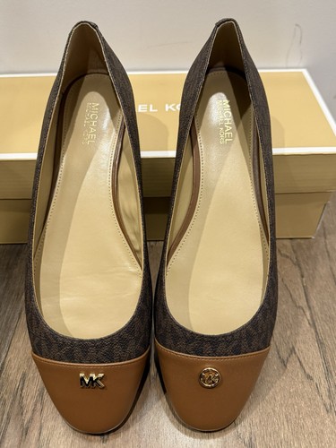 Michael Kors★ブラウンロゴ バレリーナ・フラットシューズ Michael Kors☆ブラウンロゴ バレリーナ・フラットシューズ