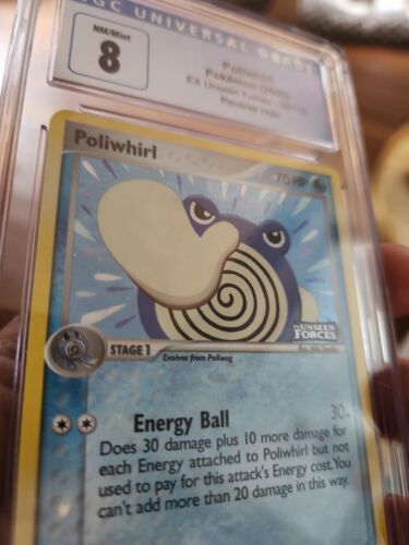 Pokemon 2005 Poliwhirl EX Unseen Forces Stamped Reverse Holo
