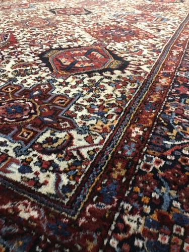 Antique Handmade  Persian Heriz Rug 8x11.6