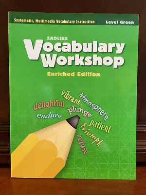 Vocabulary Workshop Enriched Edition Grade 3 Workbook NEW Homeschool 3rd Grade