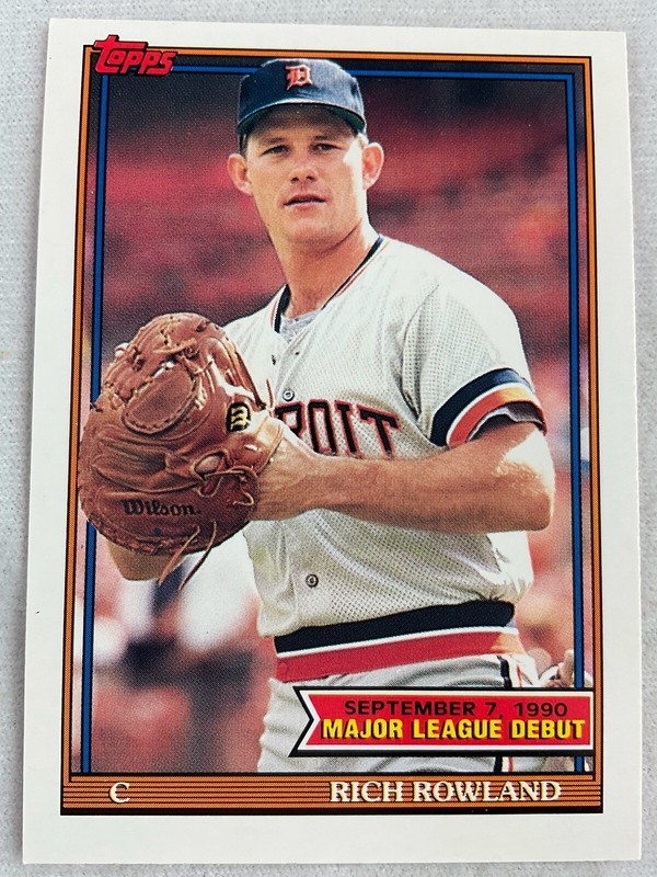 未開封　1990 TEAMSET MAJOR LEAGUE CARD topps 1990 Topps Major League Debut Card #136-Rich Rowland