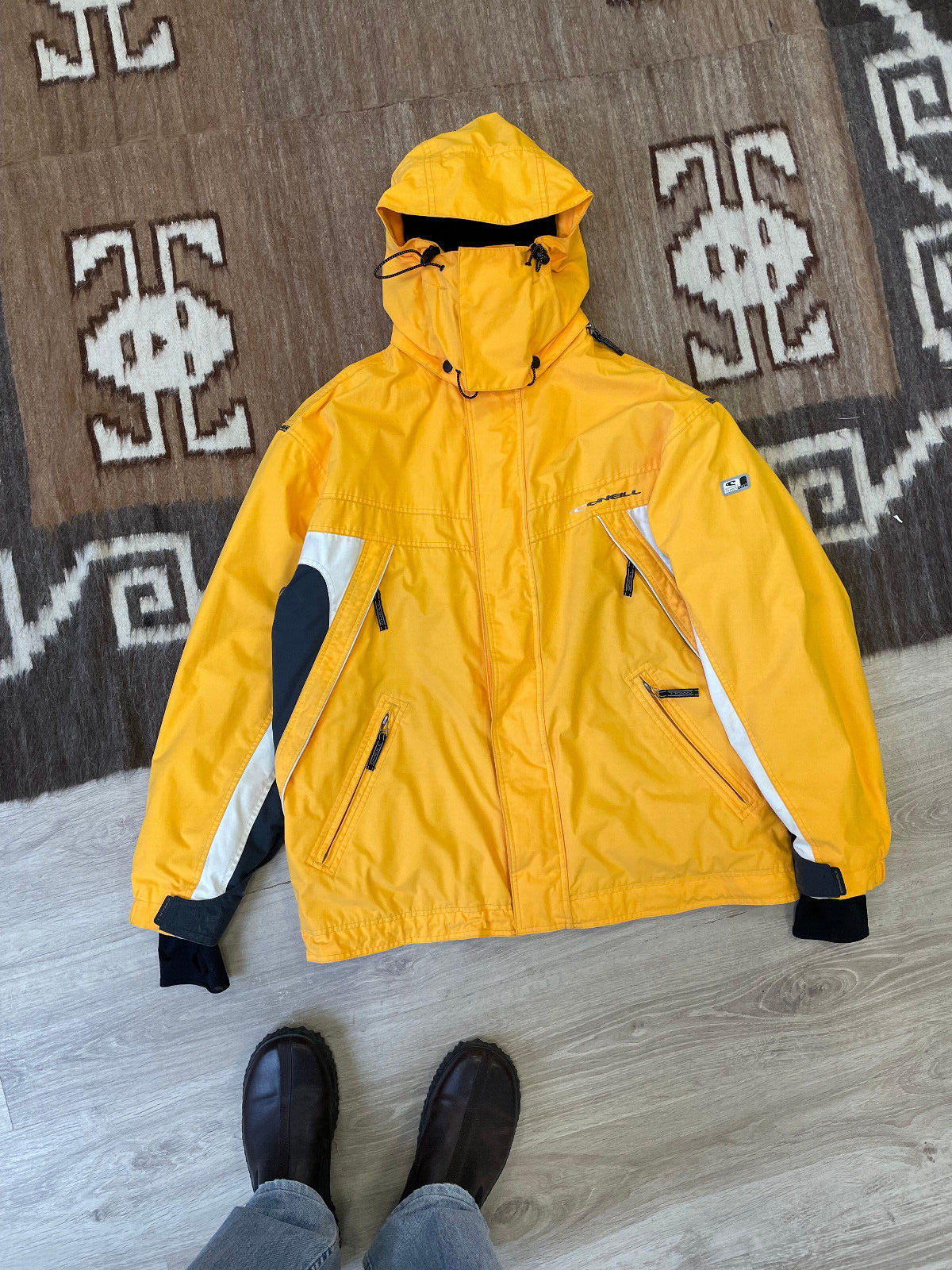 Oneill Board Core Vintage Men's Yellow Ski Outdoor Jacket Size L