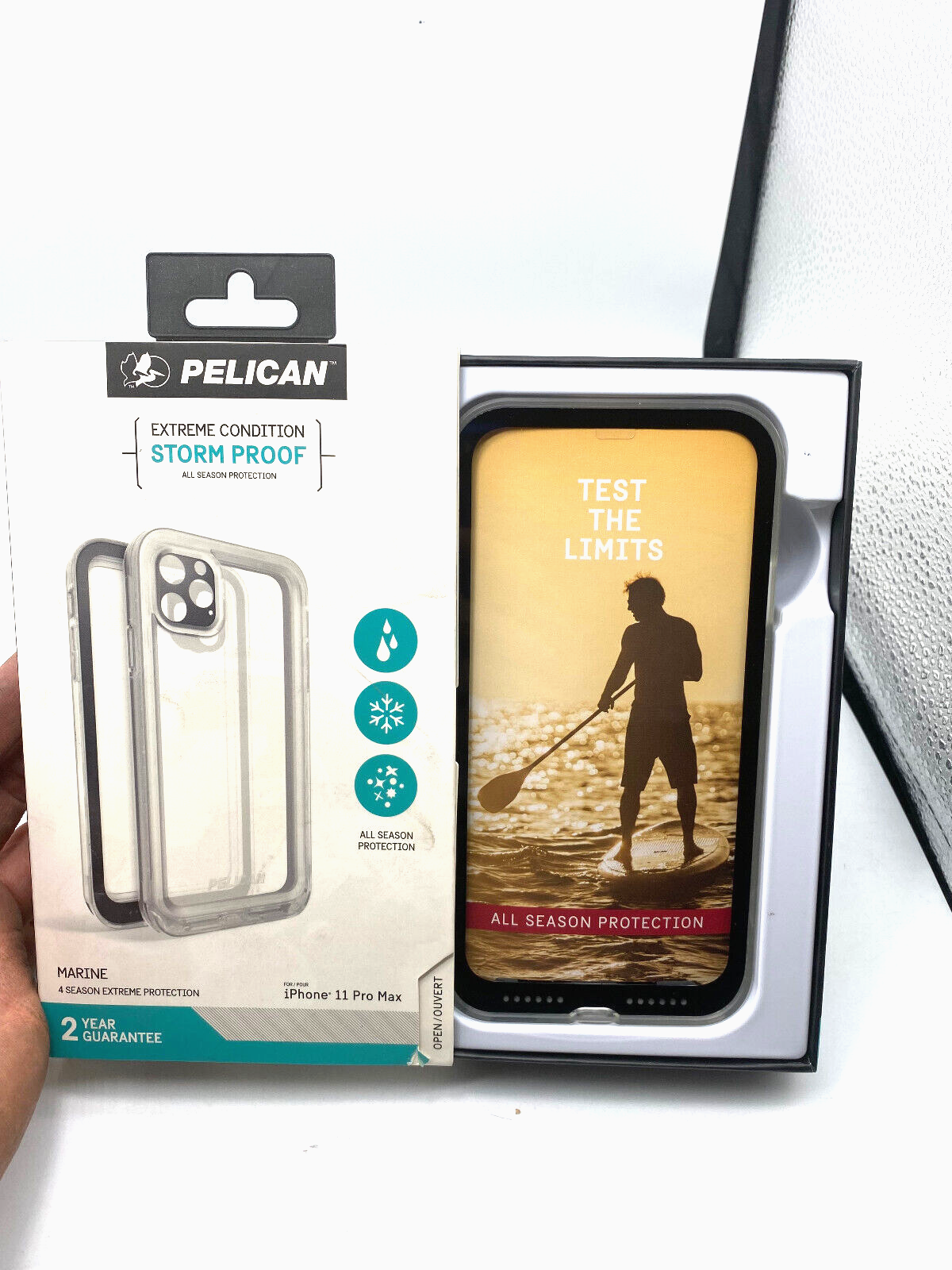 For Iphone 11 Pro Max Clear Black Military Grade