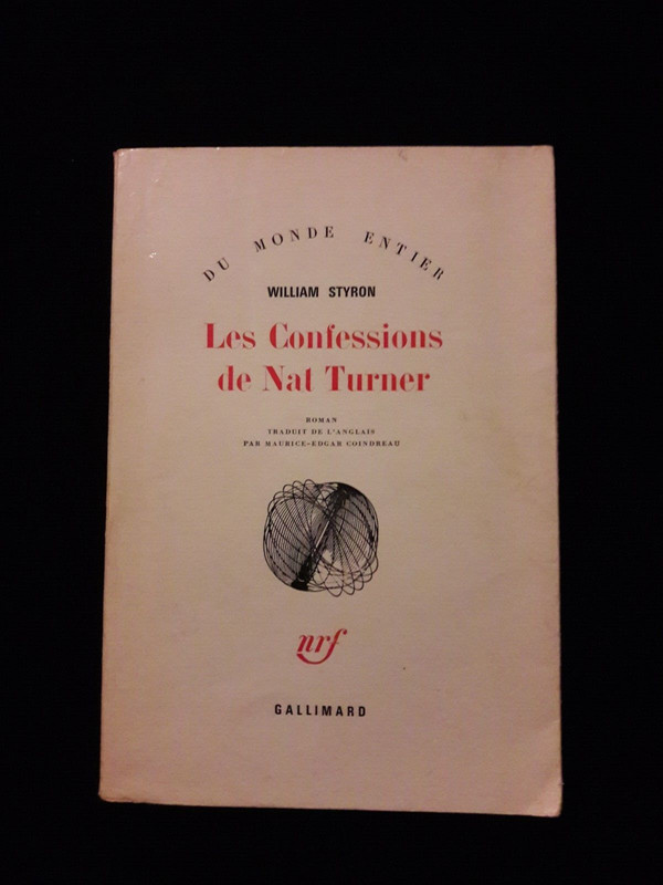 Les Confessions De Nat Turner William Styron Envoi Trad LittÃRature/Usa 820