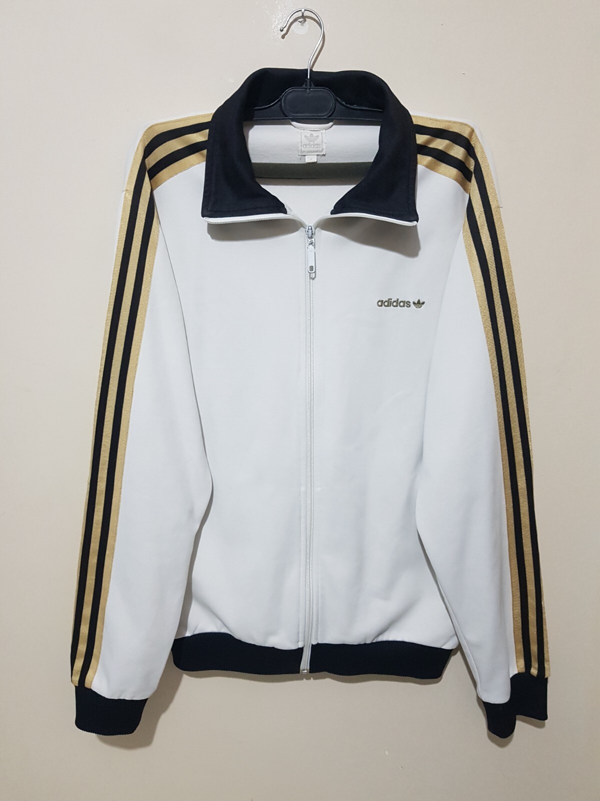 Adidas Beckenbauer 2006 White Gold Black Track Top Jacket