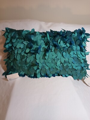 Thro Studio Petal Pillow New Stein Mart Baltic Blue 12x20