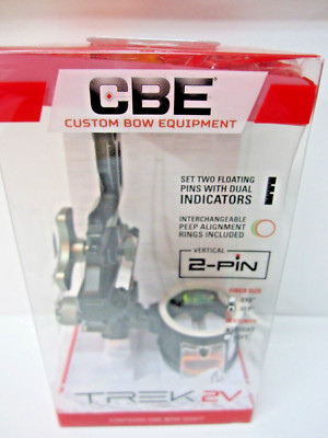 CBE Trek 2V/2 Vertical Pin Bow Sight, RH .010''-New