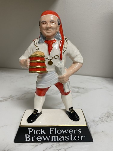 Vintage Pick Flowers Brewmaster Advertising Figurine