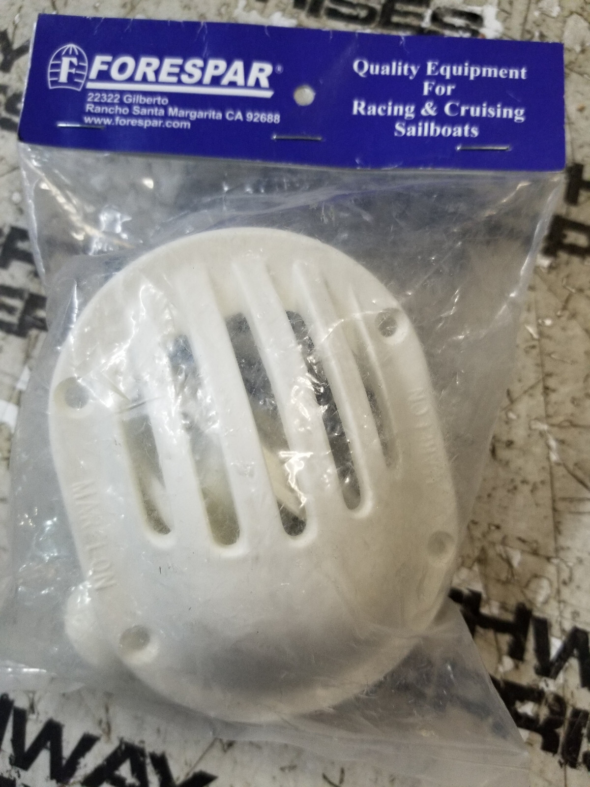 Forespar Boat Thru Hull Drain 906059 | w/ Scoop Strainer 3/4 Inch - Picture 1 of 1