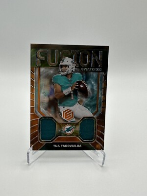 2022 Elements Fusion Swatches Dual Patch- Tua Tagovailoa /199 Miami Dolphins!