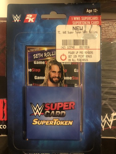 WWE Supercard Seth Rollins QR Code NIB Ultra Rare Super