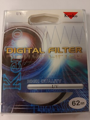 Genuine Kenko Digital 62mm  UV Guard Protector Safety Glass Lens Filter 62 mm