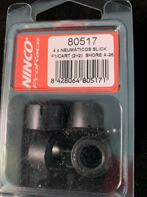 80517 NINCO TYRES TIRES FOR F1 / CART 2 x FRONT 2 x REAR 1:32 SCALE