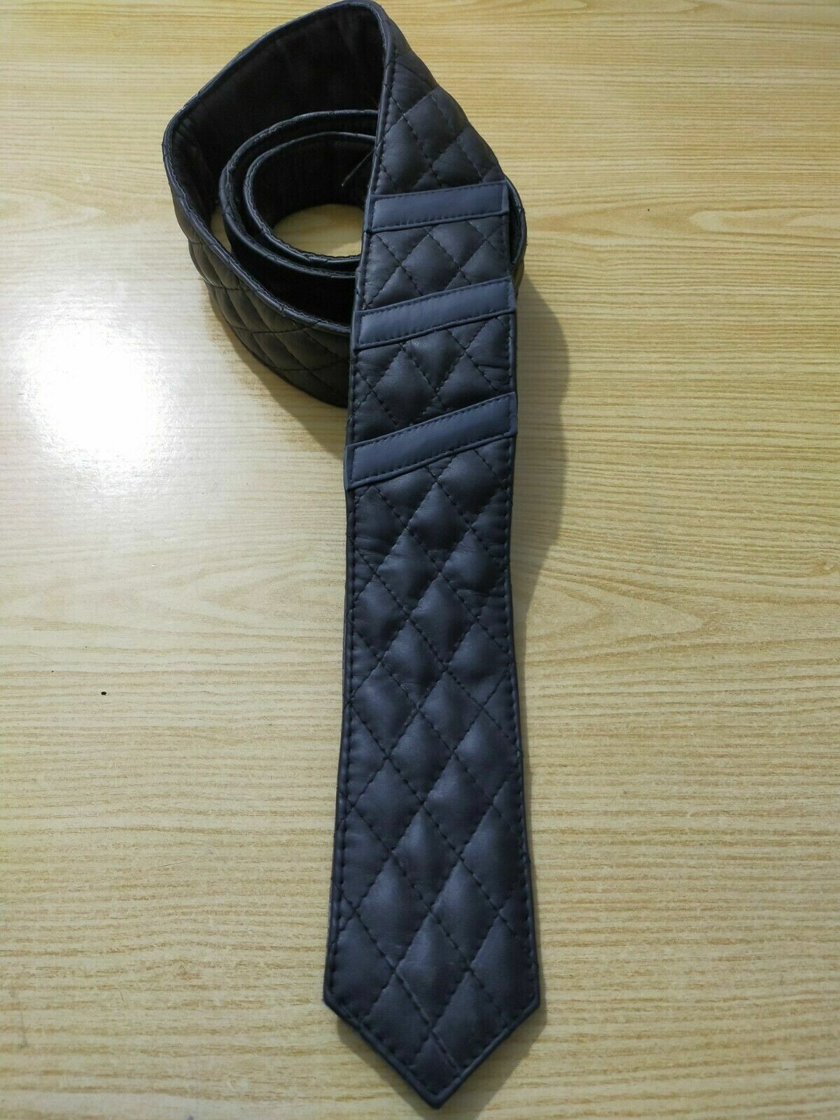 小物 SUBLATIONS SHEEP LEATHER NARROW TIE SHEEP LEATHER NARROW TIE .12 [BLACK] – SUBLATIONS
