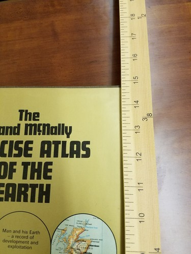 1976 Rand Mcnally Concise Atlas of the Earth, vintage atlas,  collector atlas