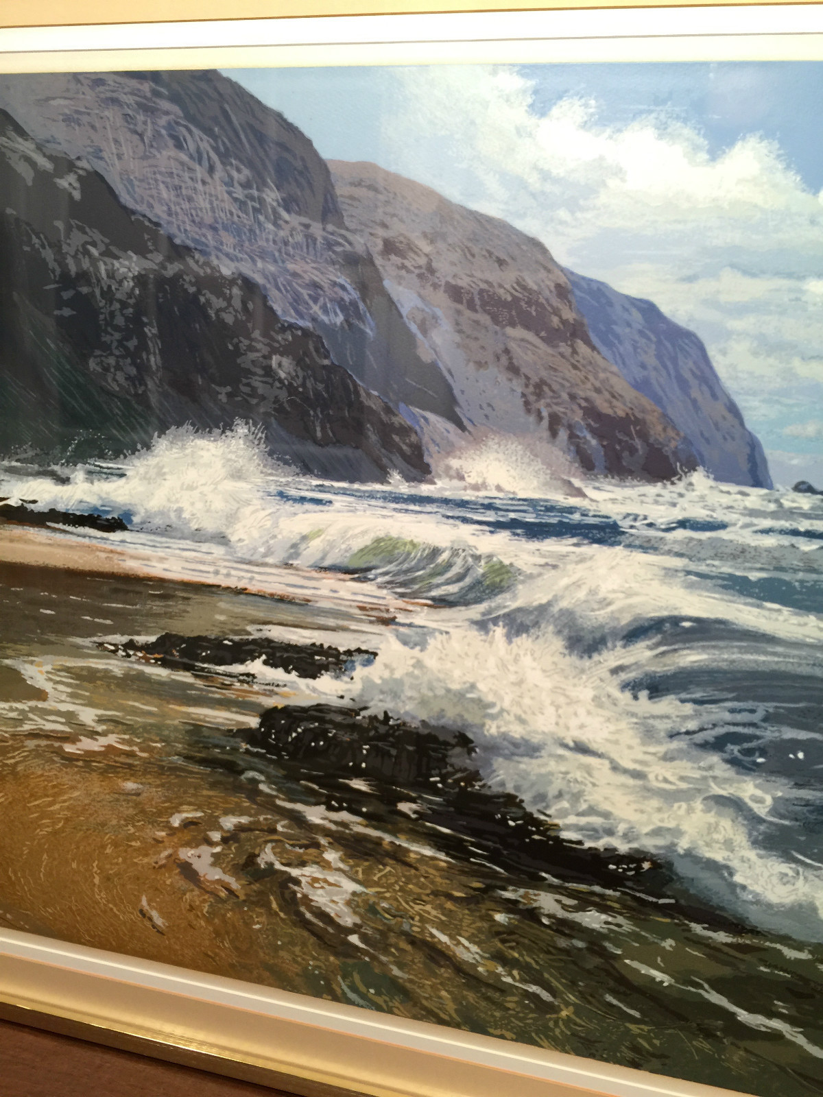 FRAMED 1978 Signed/Numbered TIDE TURNING Silkscreen Serigraph by PETER ELLENSHAW