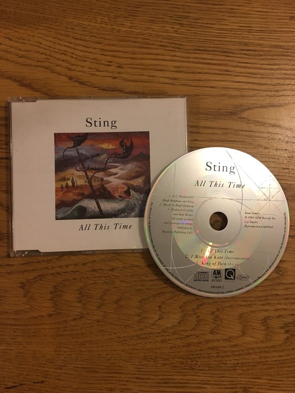 Sting The Police Euro Jewel Case Cd Single 1991 All This Time Live Concert Show