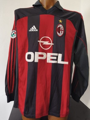 MAGLIA SHIRT CALCIO FOOTBALL VINTAGE MATCH WORN AC MILAN ADIDAS INZAGHI TG XL