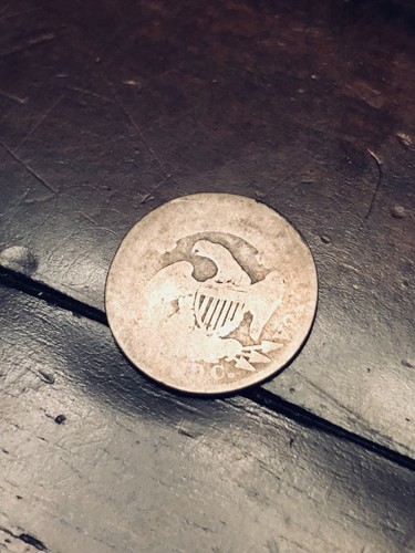 1835 Capped Bust Dime 10c — 181 Year Old Silver Wild West Coin