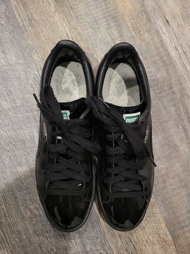 PUMA BASKET Matte & Shine Mens Patent black size 10.5 | eBay