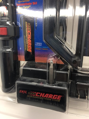 Skil Flashlight & Super Twist Screwdriver Interchangeable Charge System NEW