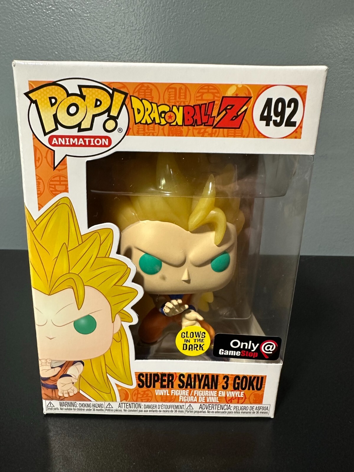 Funko Pop Super Saiyan 3 Goku Glow in the Dark Only at Gamestop #492 | eBay