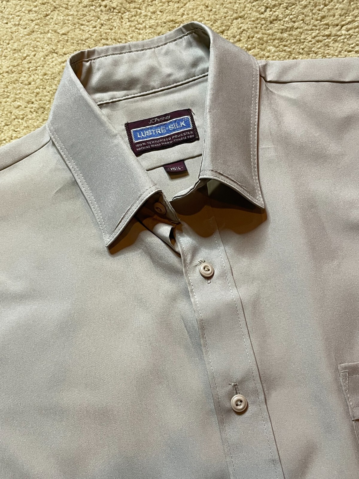 70s Lustre-Silk JCPenney Dress Shirt Disco Leisure Suit 70s Lustre-Silk JCPenney Dress Shirt Disco Leisure Suit
