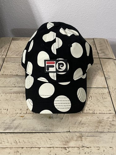 NWT Pierre Cardin x Fila Urban Outfitters Black White Polka Dot Baseball Hat
