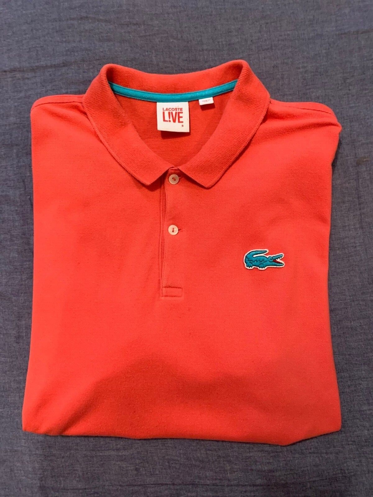 LACOSTE Men's LIVE Polo Signature Alligator Shirt Size 8 XL | eBay