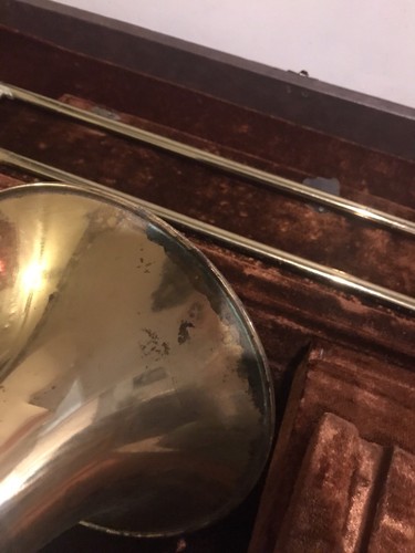Vintage Olds Trombone In Leather Case