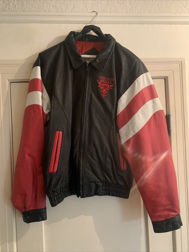 Vintage Chicago Bulls Leather Jacket XL | eBay