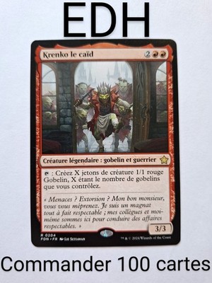 MTG Commander Deck Gobelin Krenko le caid / Mob Boss 100 Cartes Magic EDH Goblin
