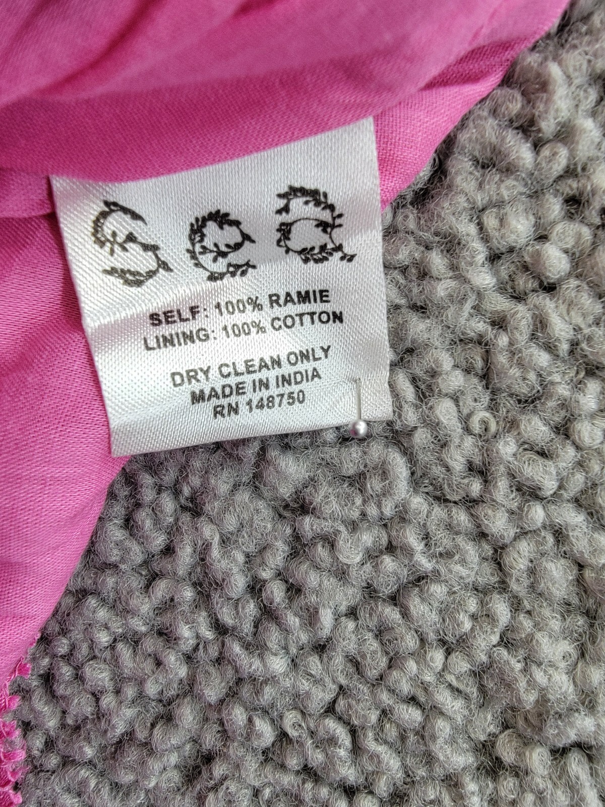 Sea Cole Smocked Sleeveless Dress Girls' 12Y Pink Square Neck Tiered Back Zip - Picture 15 of 18