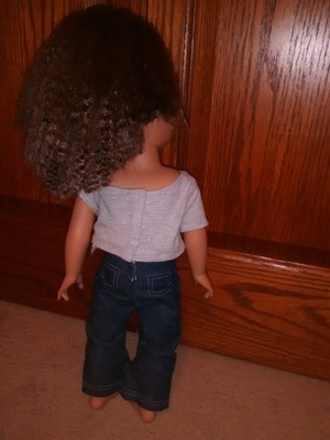 Doll Alexander Doll Co 2011 Long brown frizzy hair comes with clothes and PJs