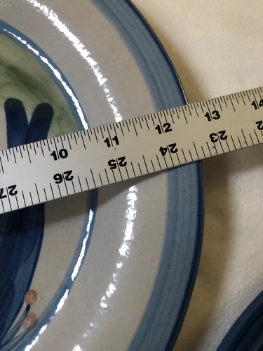 Vintage M.A. Hadley Pottery Farmer & Wife Signed 12.5