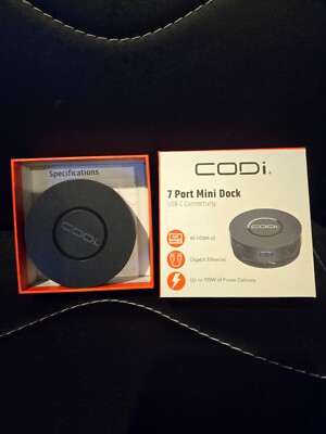 CODi 7 Port Mini Docking Station Brand New Open Box