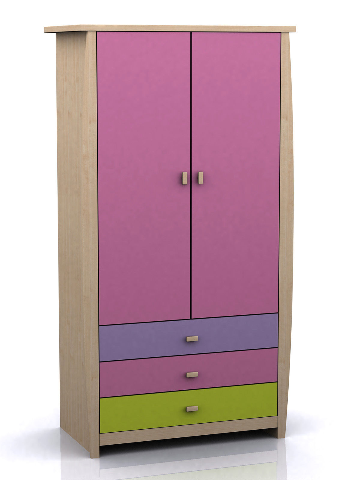 Mehrfarbige Kleiderschränke