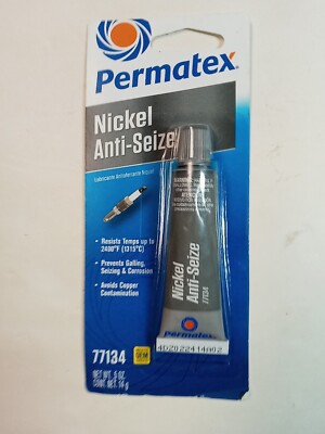 Permatex 77134 Nickel Anti-Seize High Temperature Lubricant 0.5 FL oz (14g) Tube
